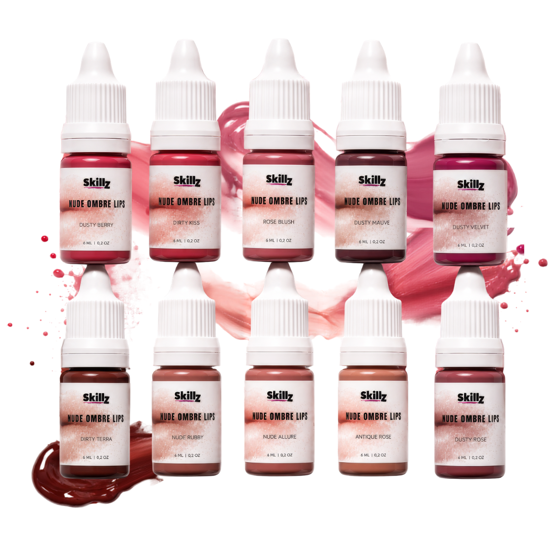NUDE OMBRE LIPS - set of 10