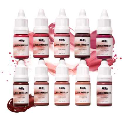 NUDE OMBRE LIPS - set of 10